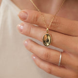 Oval Medal Necklace